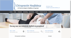 Desktop Screenshot of chiropractiehoofddorp.nl